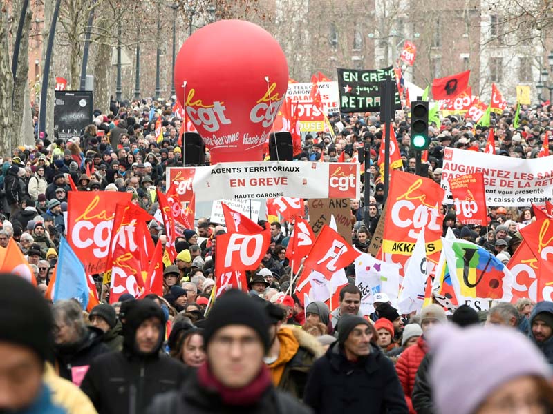 Manifestation à Toulouse du mardi 7 février 2023 contre les retraites - Options - Le journal de l’Ugict-CGT